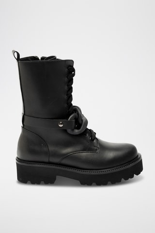 Botines de piel bovina - Negro