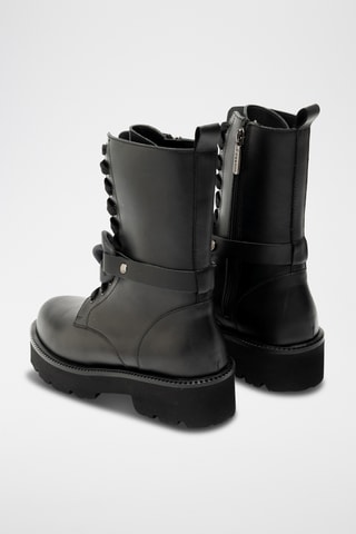 Botines de piel bovina - Negro