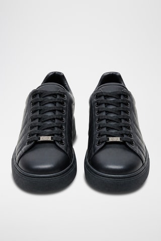 Zapatillas de piel bovina - Negro