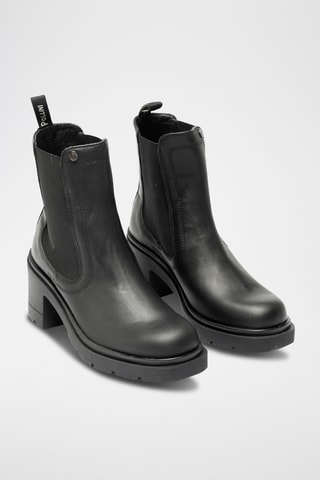Botines Chelsea de piel bovina - Negro