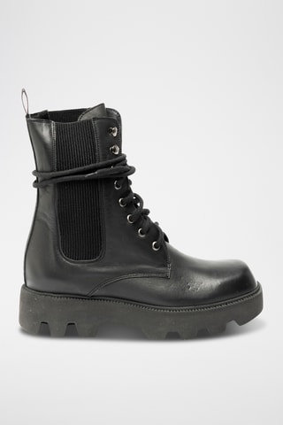 Botines de piel bovina - Negro
