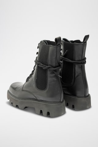 Botines de piel bovina - Negro