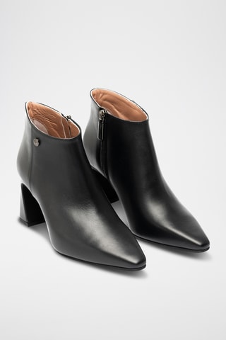 Botines de piel bovina - Negro