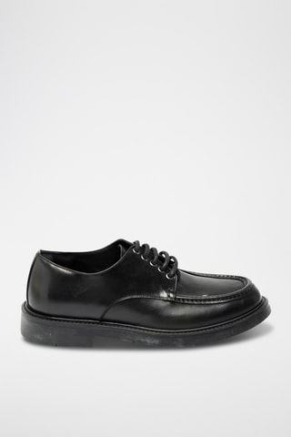 Derbies de piel bovina - Negro