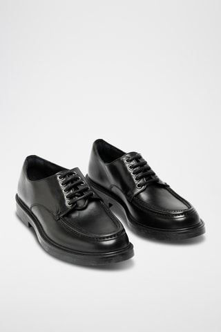 Derbies de piel bovina - Negro