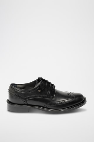 Derbies de piel bovina - Negro