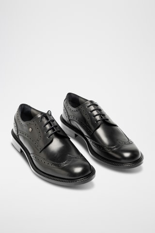 Derbies de piel bovina - Negro