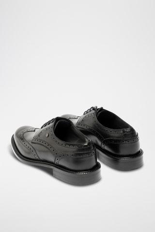 Derbies de piel bovina - Negro