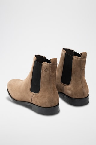 Botines Chelsea de piel bovina - Topo