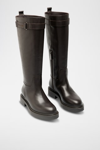 Botas de piel bovina - Marrón