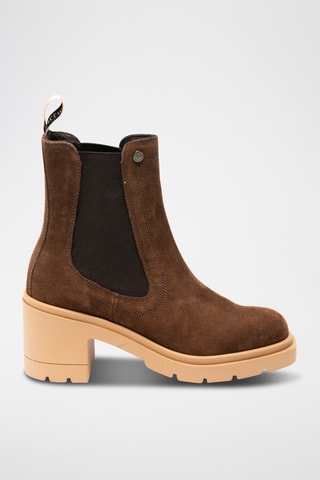 Botines Chelsea de piel bovina - Marrón