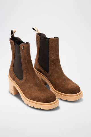 Botines Chelsea de piel bovina - Marrón