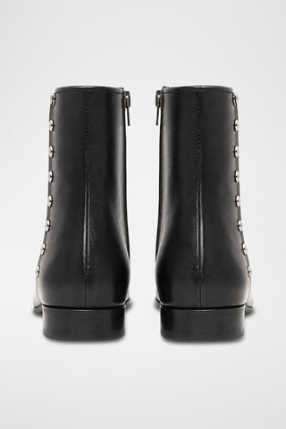 Botines de piel bovina - Negro