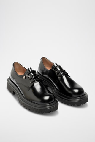 Derbies de piel bovina - Negro