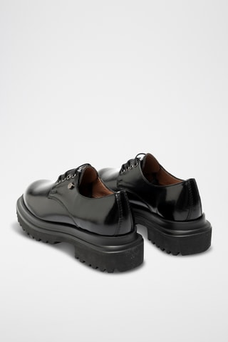 Derbies de piel bovina - Negro