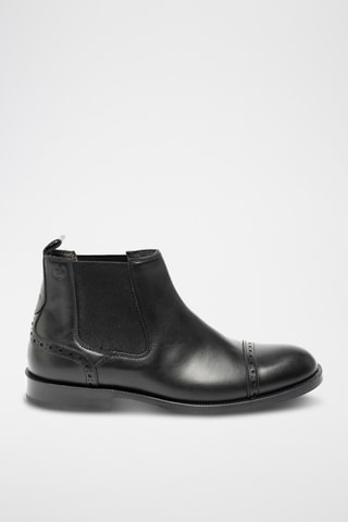 Botines Chelsea de piel bovina - Negro