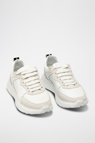 Zapatillas de piel bovina - Blanco