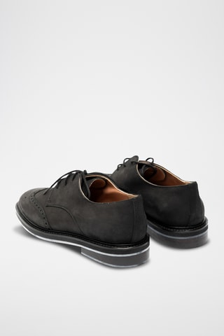 Derbies de piel bovina - Negro