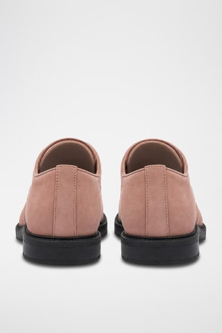 Derbies de piel bovina - Rosa