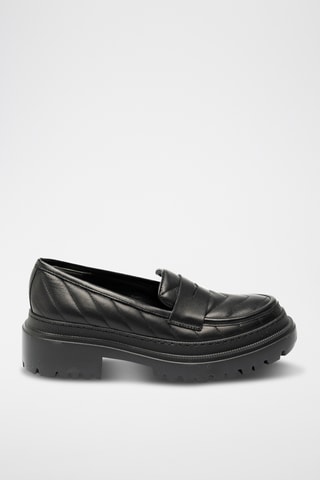 Mocasines con plataforma - Negro