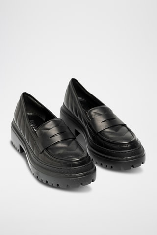 Mocasines con plataforma - Negro