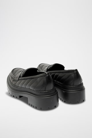 Mocasines con plataforma - Negro