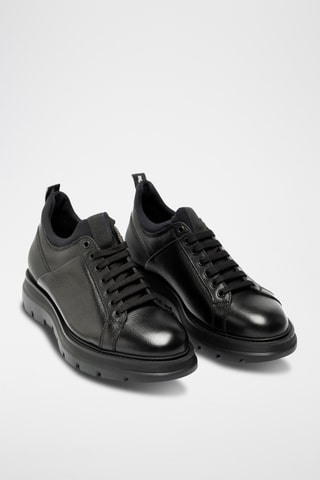 Zapatillas de piel bovina - Negro