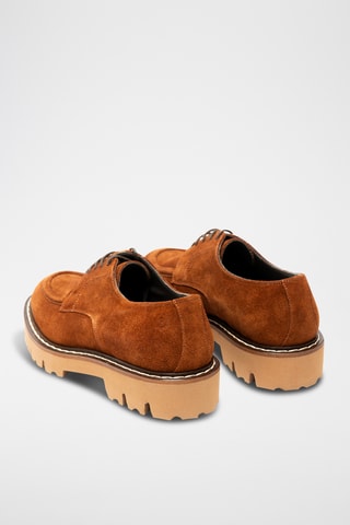 Derbies de piel bovina - Naranja