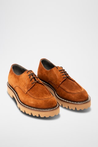 Derbies de piel bovina - Naranja