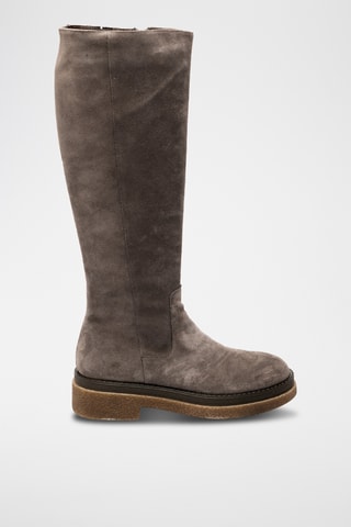 Botas de piel bovina - Topo