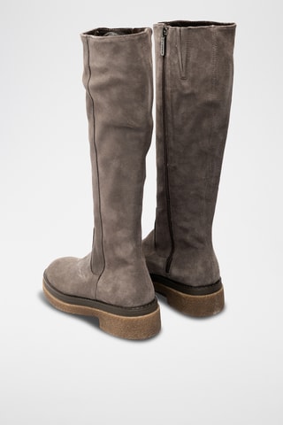 Botas de piel bovina - Topo