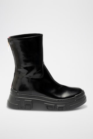 Botines de piel bovina - Negro