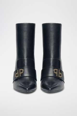 Botines de piel bovina - Negro