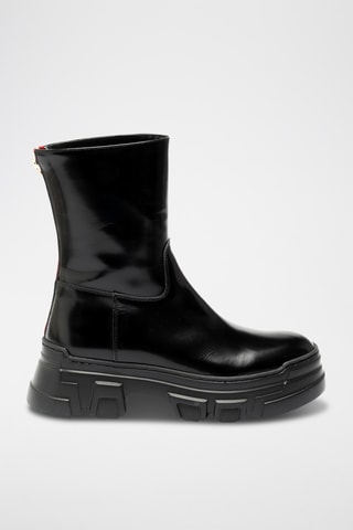 Botines de piel bovina - Negro