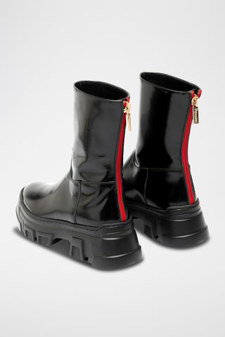 Botines de piel bovina - Negro