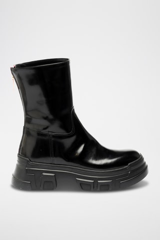 Botines de piel bovina - Negro