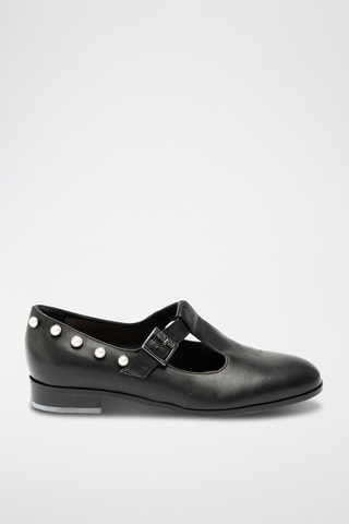 Babies de piel bovina - Negro