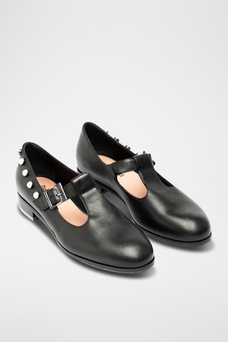 Babies de piel bovina - Negro