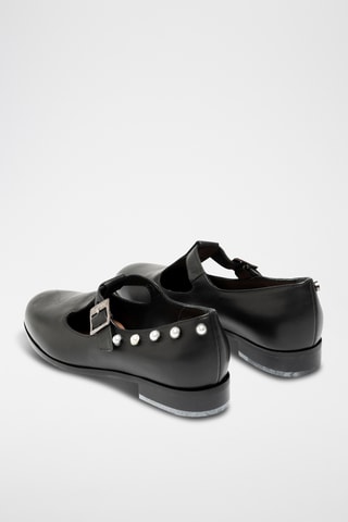 Babies de piel bovina - Negro