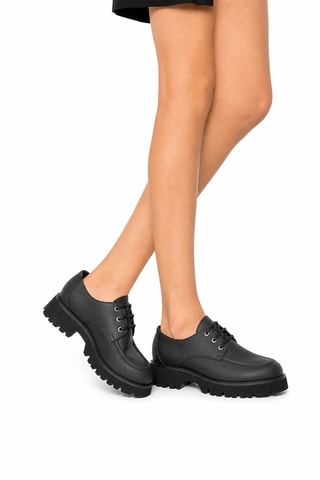 Derbies de piel bovina - Negro