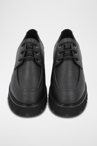 Derbies de piel bovina - Negro