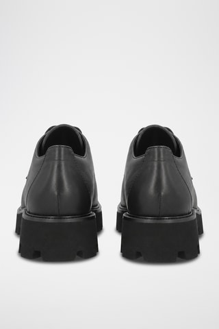Derbies de piel bovina - Negro