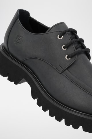 Derbies de piel bovina - Negro