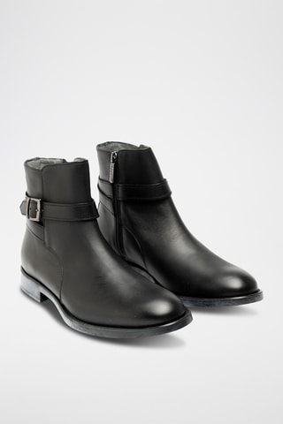 Botas de piel bovina - Negro