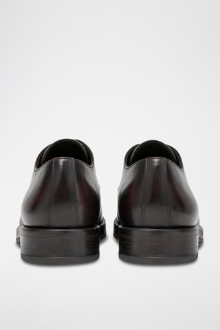 Derbies de piel bovina - Negro