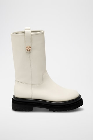 Botines de piel bovina - Crudo