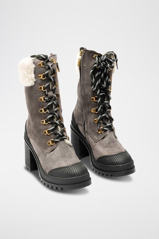 Botines forrados - Gris