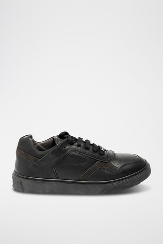 Zapatillas de piel bovina - Negro