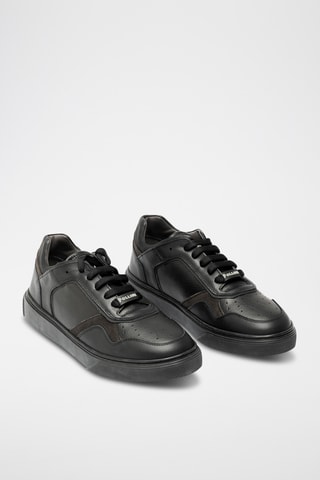 Zapatillas de piel bovina - Negro