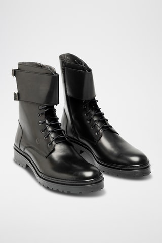 Botas de piel bovina - Negro